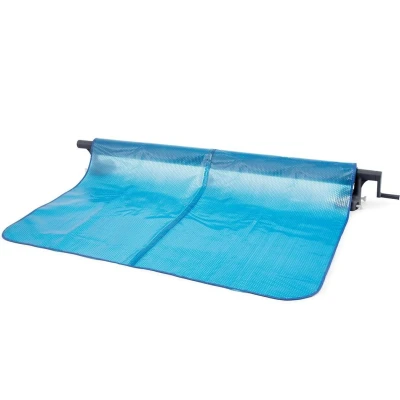Afbeelding van Intex Solar Cover Verstelbare Opwikkelrol Zwart Zwembad Accessoires