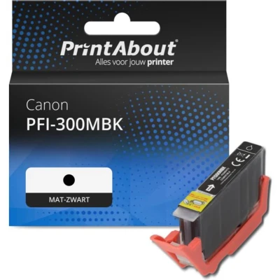 Afbeelding van Huismerk Canon PFI 300MBK Inktcartridge Mat zwart