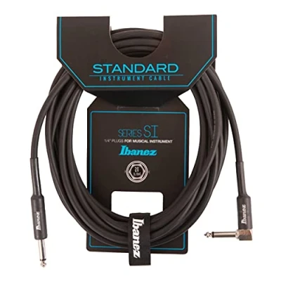 Afbeelding van Ibanez SI20L gitaarkabel met rechte en schuine jackpluggen, 6,10 m
