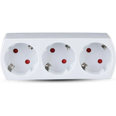 Afbeelding van V TAC VT 1011 3 Adapter met aardingscontact IP20 richtingen