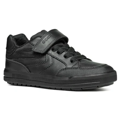 Afbeelding van Geox Sneakers laag voor kinderen, Maat: 34, Black Leer/ synthetisch
