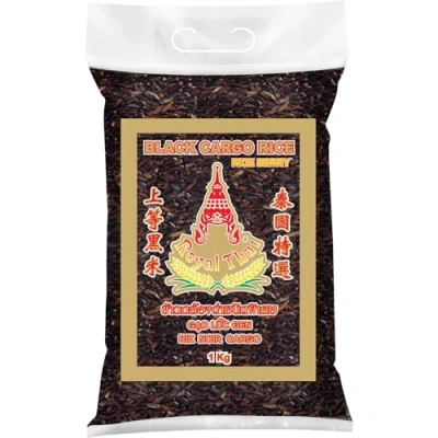 Image de ROYAL THAI RICE Riz noir long grain (Rice Berry) 1 X KG