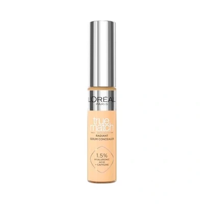 Afbeelding van L&#039;Oréal Paris True Match Radiant Serum Concealer Geschikt voor de gevoelige huid Verrijkt met 1,5% hyaluronzuur en cafeïne hydratatie verfrissing Medium dekking Stralende finish Verzorgt als een oogserum 5.5D 11 ml