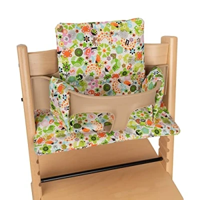 Afbeelding van Stokke Stoelkussenhoes voor Stokke, Tripp Trapp, Trip Trap meegroeiende Kinderstoel en (Love Green)