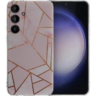 Afbeelding van iMoshion hoesje Geschikt voor Samsung Galaxy S24 Plus Siliconen Design Meerkleurig / Pink Graphic