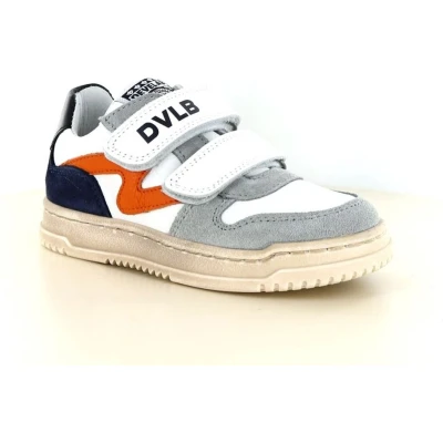 Afbeelding van Develab 45985 Lage sneakers Leren Sneaker Jongens Oranje Maat 24