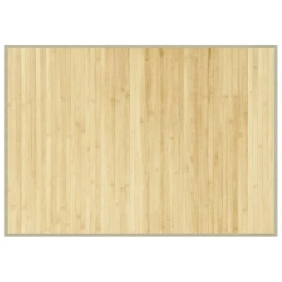 Afbeelding van Vloerkleed rechthoekig 70x100 cm bamboe lichtnaturel