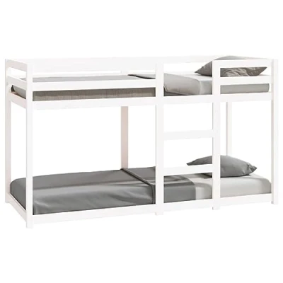 Afbeelding van Stapelbed 75x190 cm massief grenenhout wit