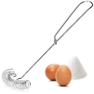 Afbeelding van COM FOUR® Garde, spiraalgarde van roestvrij staal, praktische keukenhulp, sausgarde om te roeren (01 stuks, spiraalgarde)