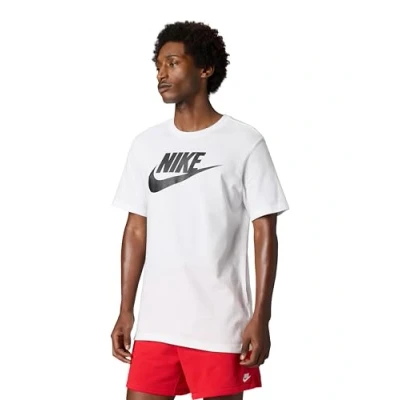 Afbeelding van Nike Sportswear TEE ICON Futura Unisex Tshirt print, Heren, Maat: 3XL, White/black