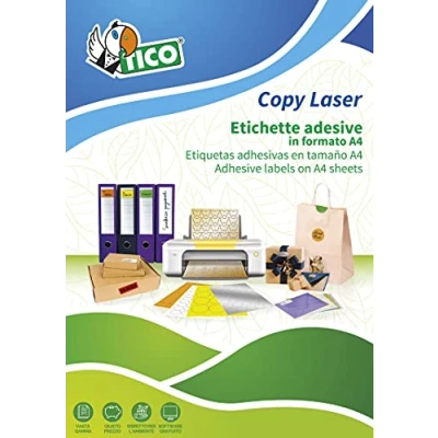 Afbeelding van Tico Copy Laser Premium Papier mat permanent zelf klevend wit 63.5 x 38.1 mm 2100 etiket(ten) (100 vel(len) 21) etiketten