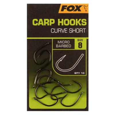 Afbeelding van Fox Carp Hooks Curve Shank Short #6 Karper haken