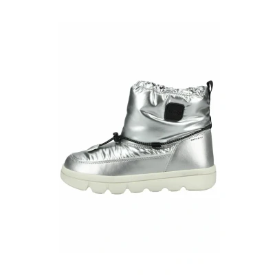 Afbeelding van Geox Snowboots voor kinderen, Maat: 28, Silver black c Imitatieleer/ textiel
