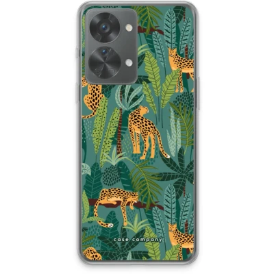 Afbeelding van Case Company® hoesje geschikt voor OnePlus Nord 2T Luipaard 2 Soft Cover Telefoonhoesje Bescherming aan alle Kanten en Schermrand