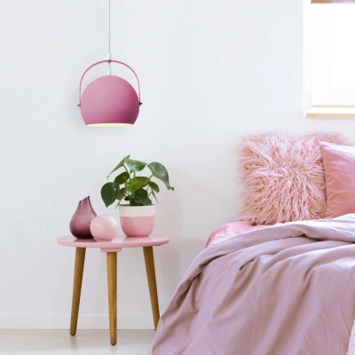 Afbeelding van Hanglamp Colorado met ronde kap, pink