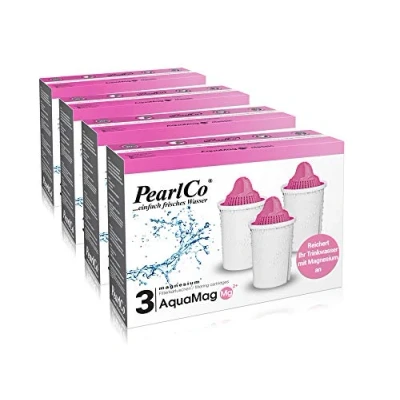 Afbeelding van PearlCo AquaMag Classic 12 filterpatronen met magnesium compatibel Brita