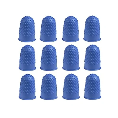 Afbeelding van Q connect blauwe rubberen fingerhut