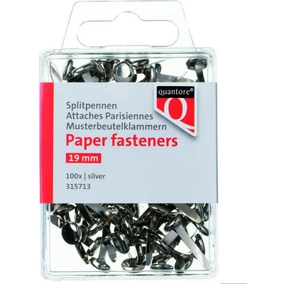 Afbeelding van Splitpen Quantore blister 19mm zilver