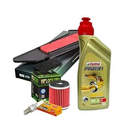 Afbeelding van Castrol Power 1 snijset 10W40 luchtfilter kaars Yamaha X Max 300