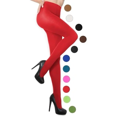 Afbeelding van sesto senso Ondoorzichtige panty van microvezel 3D 50 denier voor dames, Rood