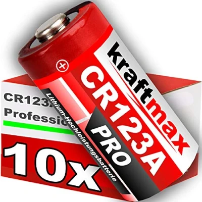 Afbeelding van Kraftmax CR123 / CR123A lithium krachtige batterij voor professionele toepassingen nieuwste generatie
