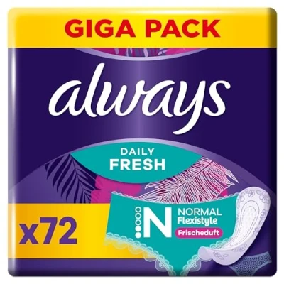 Afbeelding van Always Daily Fresh Inlegkruisjes Normal 72 stuks