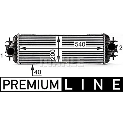 Afbeelding van MAHLE ORIGINAL CI 531 000P Intercooler OPEL: Vivaro A Combi
