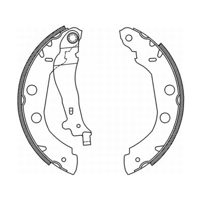 Afbeelding van KRAFT 6025120 Remschoenen 228,6 42,0 RENAULT: Kangoo I, II / Grand Kangoo, I Express
