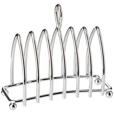 Afbeelding van KitchenCraft KCTOAST toasthouder, 6 schijven, verchroomd metaal, 16 x 15 7 cm