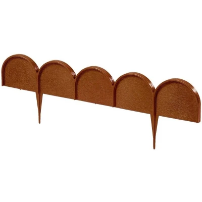 Afbeelding van Borderrand gebogen kunststof terracotta 10 m