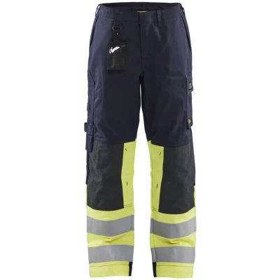Afbeelding van Blaklader 7181 1514 Multinorm Dameswerkbroek Marine/High Vis Geel D25