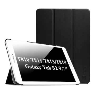 Afbeelding van FINTIE beschermhoes voor Samsung Galaxy Tab S2 9,7 inch T810N / T815N T813N T819N dunne en lichte van PU leer met automatische slaap/wekfunctie, zwart