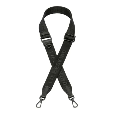 Afbeelding van LIEBESKIND BERLIN Schouderriem Accessoires voor tassen Logo Webbing Strap 3,2 cm Black Zwart