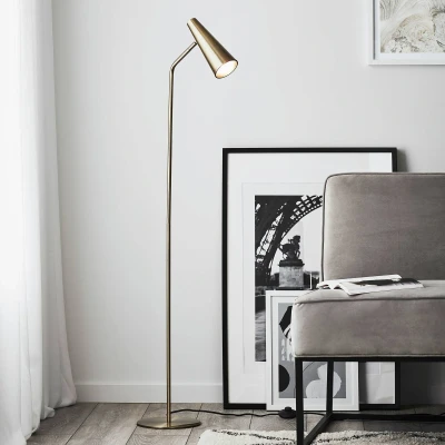 Afbeelding van Vloerlamp Peak, variabel, messing antiek