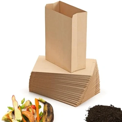 Afbeelding van BioGlück Organische afvalzakken 20 l [50 stuks] voor de afvalbak, vochtbestendig van scheurbestendig papier