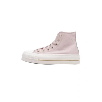 Afbeelding van Converse Chuck Taylor ALL STAR LIFT Platform Tailored Lines Sneakers hoog, Dames, Maat: 41, Flush stone/egret/gold Leer en textiel