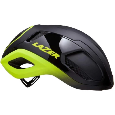 Afbeelding van Fietshelm Lazer Vento Kineticore maat L Zwart fluogeel