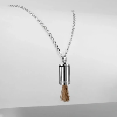 Afbeelding van Ponytail&amp;Co Hanger Paardenhaar Blad Motief Staal S Agradi.be