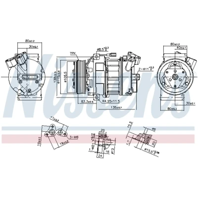 Afbeelding van Nissens Airco compressor 890269