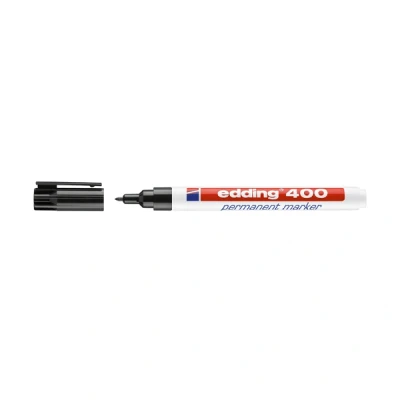 Image de edding marqueur permanent 400, pointe ogive, noir
