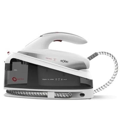 Afbeelding van Solac CPB6200 Blank Canvas Strijkcentrum 7 bar onder druk 2400 W Quick Start 30 inch stoomstoot 400 g/min max. constante stoom 130 1,5 l keramiek