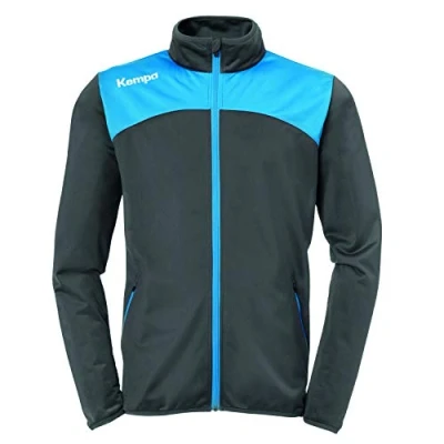 Afbeelding van Kempa Emotion 2.0 Polyesterjack Kind Dove Blauw Limoen Geel Maat 164