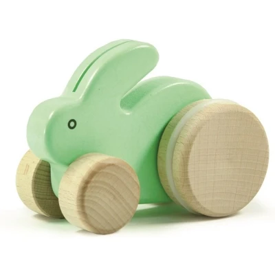 Afbeelding van Bajo Houten Trekfiguur Klein Konijn, Mint