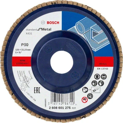 Afbeelding van Bosch Accessories 2608601275 X431 Lamellenschijf Diameter 125 mm Boordiameter 22.33 Staal 1 stuk(s)