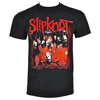 Afbeelding van Slipknot Officieel T shirt Paul Gray Band Logo Metal Heren Zwart, Groot