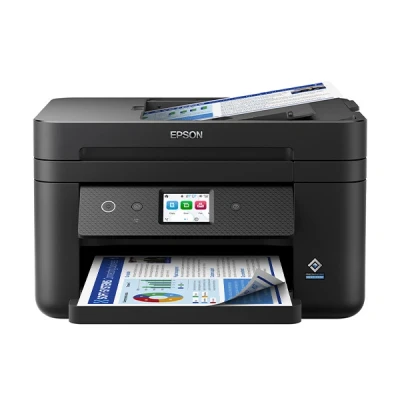 Image de Epson WorkForce WF 2960DWF Imprimante multifonctions couleur jet d&#039;encre Letter A (216 x 279 mm)/A4 (210 297 mm) (original) A4/Letter (support) jusqu&#039;à 14 ppm (impression) 150 feuilles 33.6 Kbits/s USB 2.0 LAN Wi Fi(n)