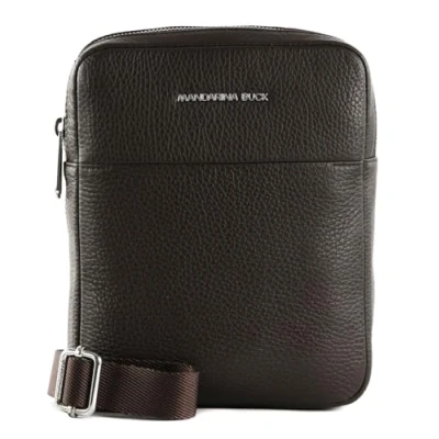 Afbeelding van MANDARINA DUCK Leren Schoudertas Mellow Urban Crossover Bag Mole Donkerbruin