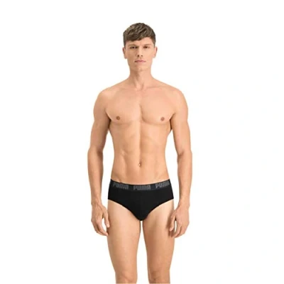 Afbeelding van PUMA BRIEF heren korte broek (2 stuks), zwart/zwart, L