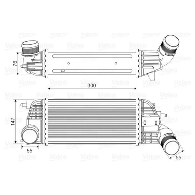 Afbeelding van VALEO 818620 Intercooler Zonder klep voor uitlaatgasrecirculatieregeling CITROËN: C5 III Estate
