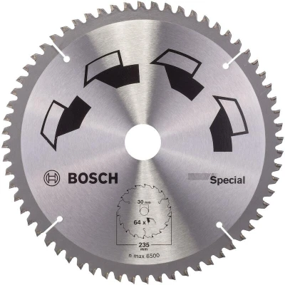 Afbeelding van Bosch Accessories Special 2609256895 Hardmetaal cirkelzaagblad 235 x 30 mm Aantal tanden: 64 1 stuk(s)